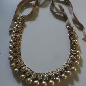 Vintage Victorian Style Faux Pearl and Rhinestone